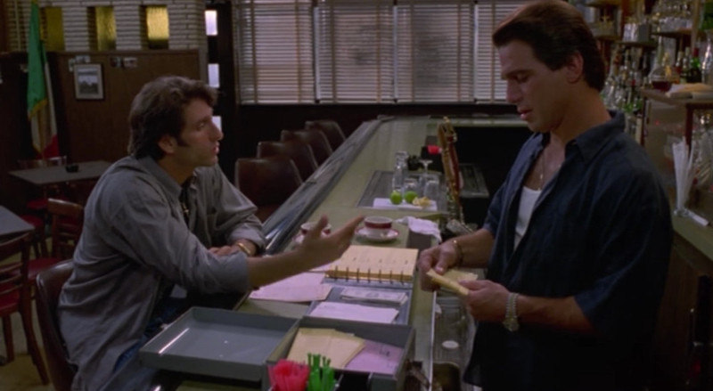 Vincent Spano and Tony Danza in the bar