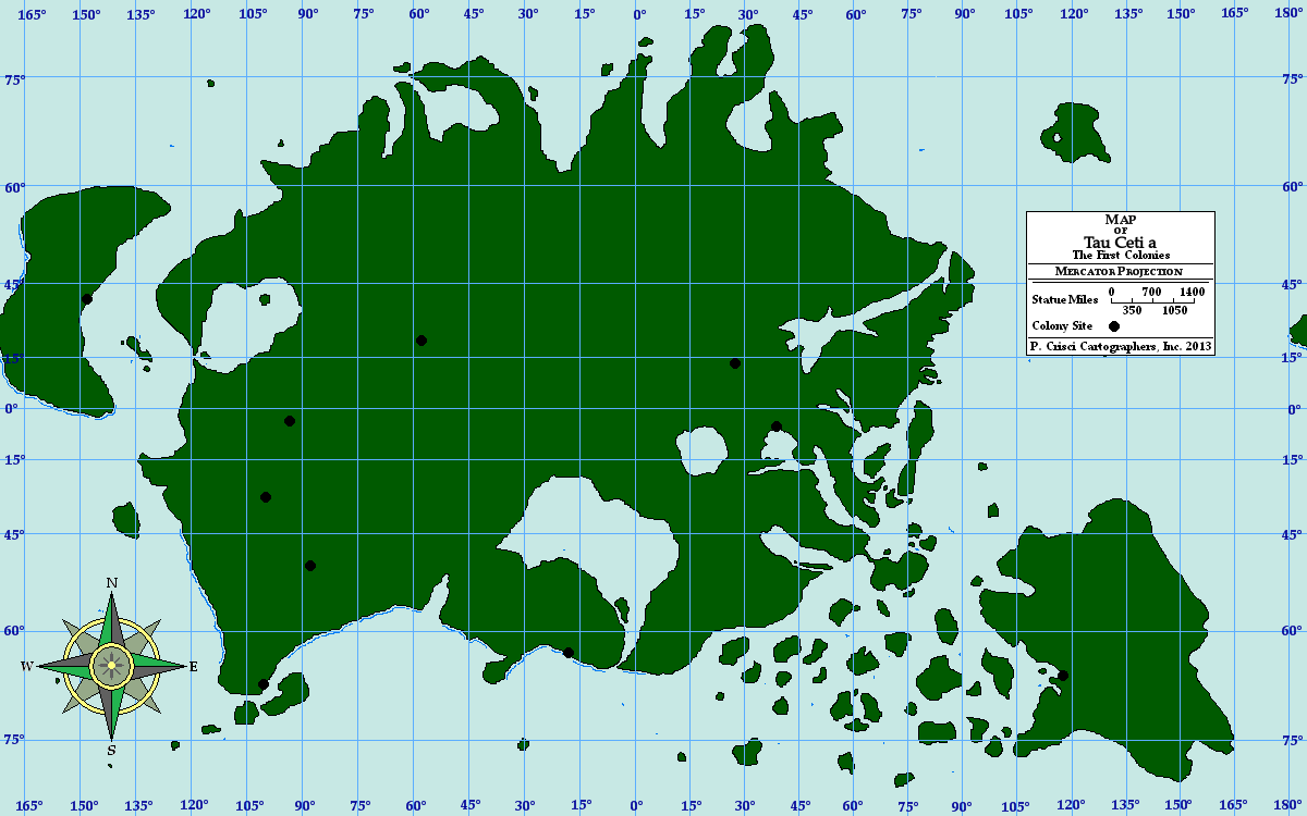 The Sites of the Original Colonies